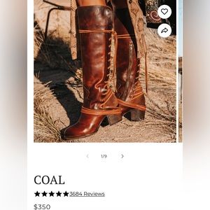 Freebird Coal Boot in Cognac